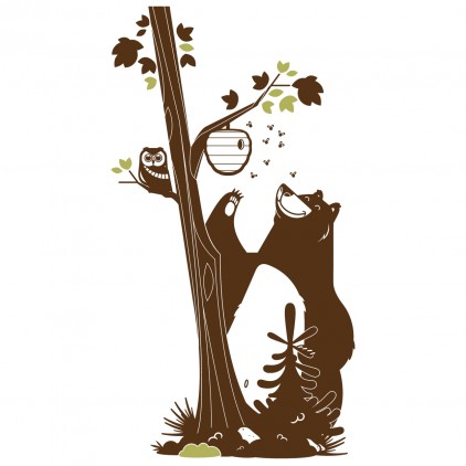 bear kids wall decals