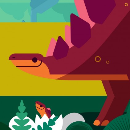 mural infantil dinosaurios para habitaciones infantiles niños