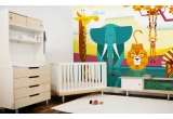 Mural Infantil Papel Pintado Selva Jungla Safari