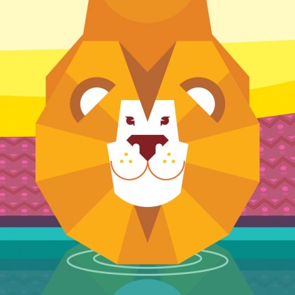 lion Custom Kids Wall Murals Wallpaper