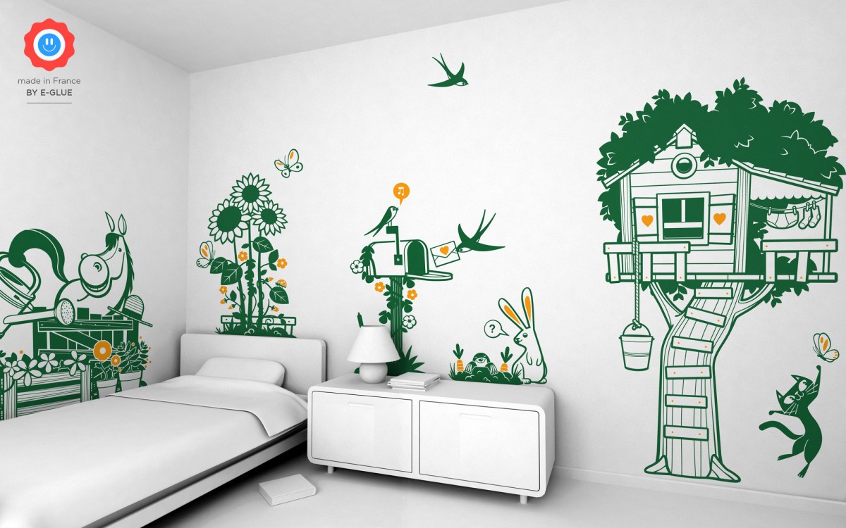 stickers enfant cheval