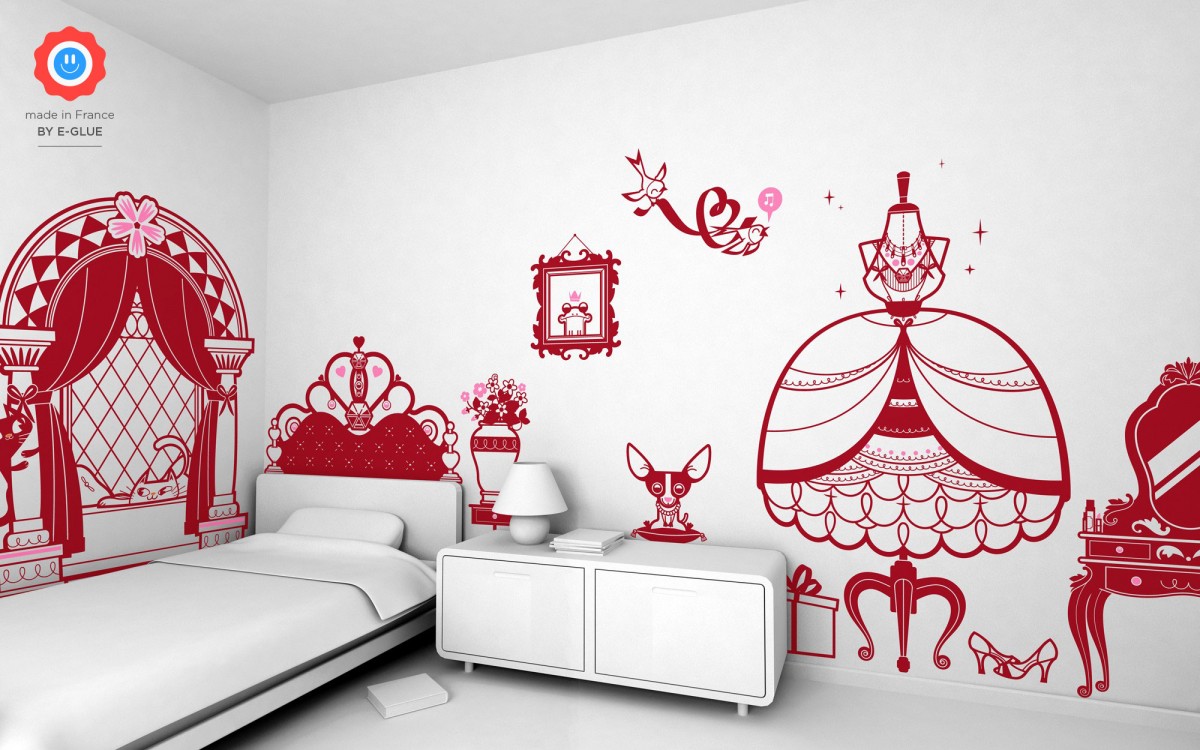 stickers enfant coiffeuse