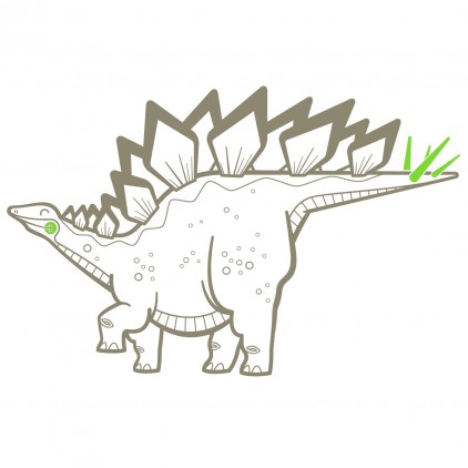 stegosaur dinosaur kids wall decals