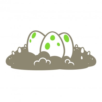stickers enfant dinosaure œufs