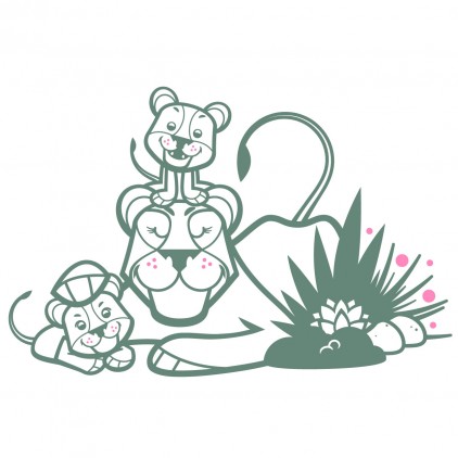 lioness kids wall decals