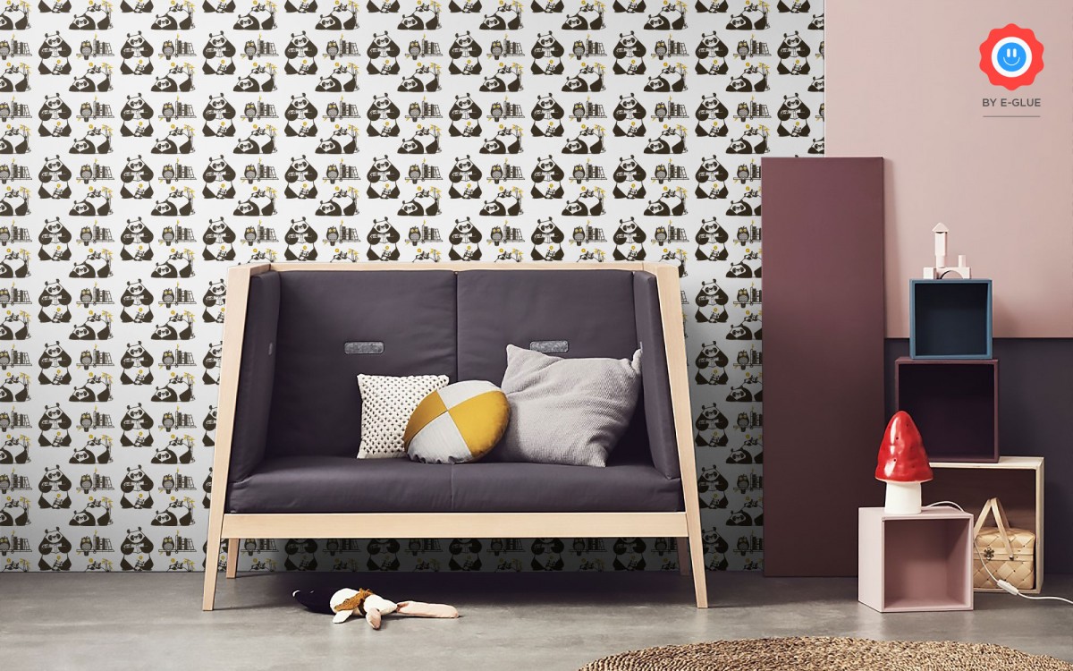 papier peint enfant panda
