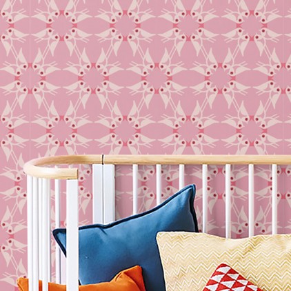 papier peint enfant motif oiseaux