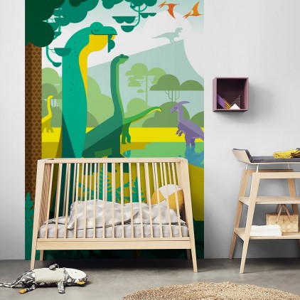 dinosaurs wallpaper for kids boy room, jurassic world wall mural