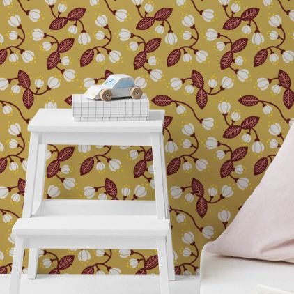 papier peint fleurs de cerisier japonais pour chambre enfant fille