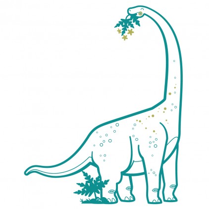 diplodocus kids wall decals, giant wall stickers for boys room