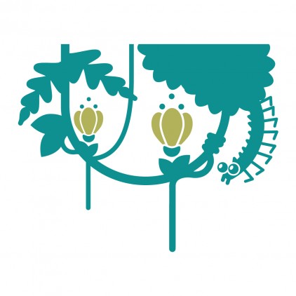 vinilo liana, decoración jungla dormitorio infantil