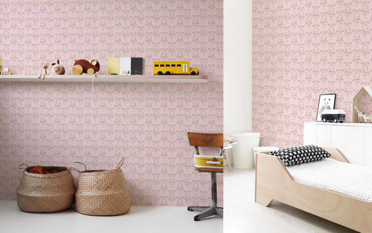 flamingo wallpaper pink