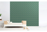 sage green flamingo wallpaper for kids room, girls room