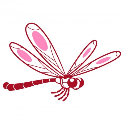 dragonfly nature kids wall decal