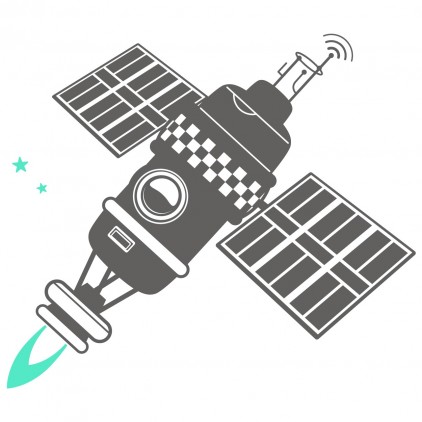 vinilos infantiles espacio universo monos satélite espacial