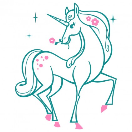 vinilos infantiles mundo mágico unicornio