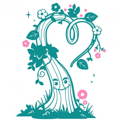 vinilos infantiles mundo mágico árbol de amor