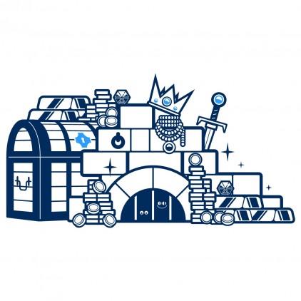 treasure knights kids wall decals