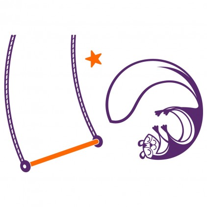 stickers enfant animaux cirque écureuil 1