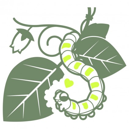 caterpillar nature garden insects kids wall decals