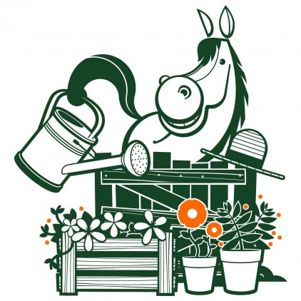 stickers enfant nature animaux campagne cheval