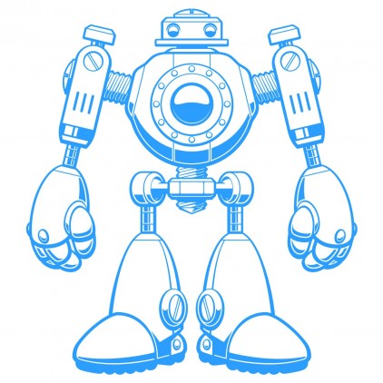 vinilo infantil robot xl