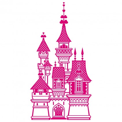 xxl princess castle kids wall decal