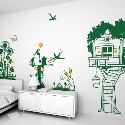 kit stickers enfant nature animaux campagne